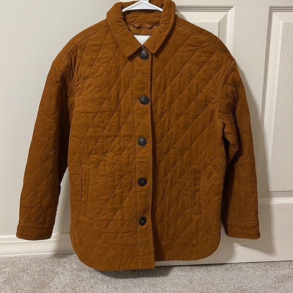 Madewell Walton Quilted Shirt Jacket Size Medium - Picture 7 of 9